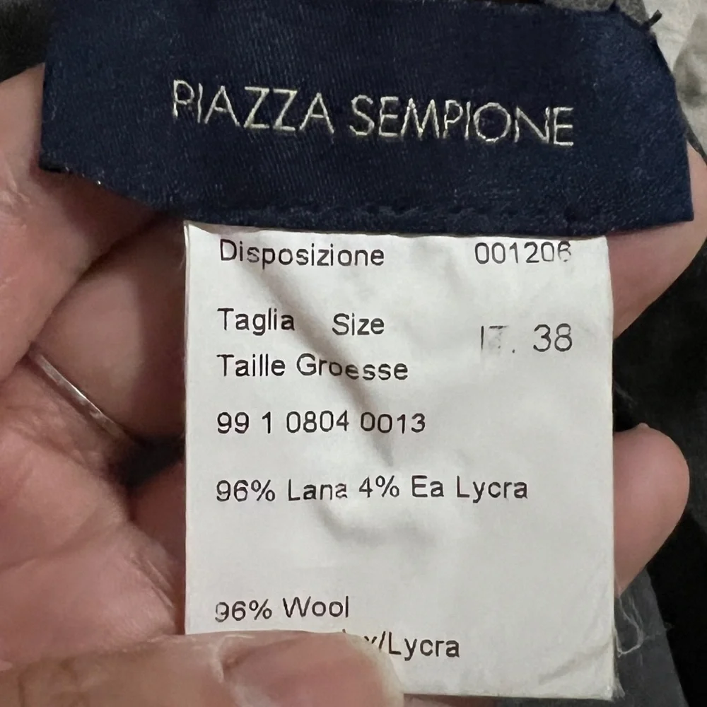 Piazza Sempione Grey Wrap Vest size 38 US 8